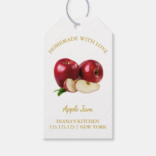 Étiquettes-cadeau Simple maison confiture de pomme Hang Tag l Blanc