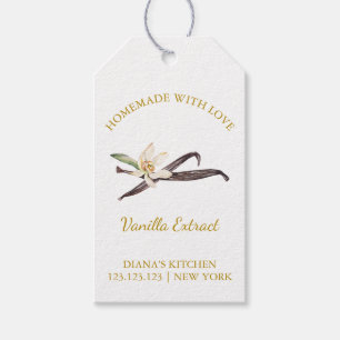 Étiquettes-cadeau Simple maison Vanilla Extrait Hang Tag l Blanc