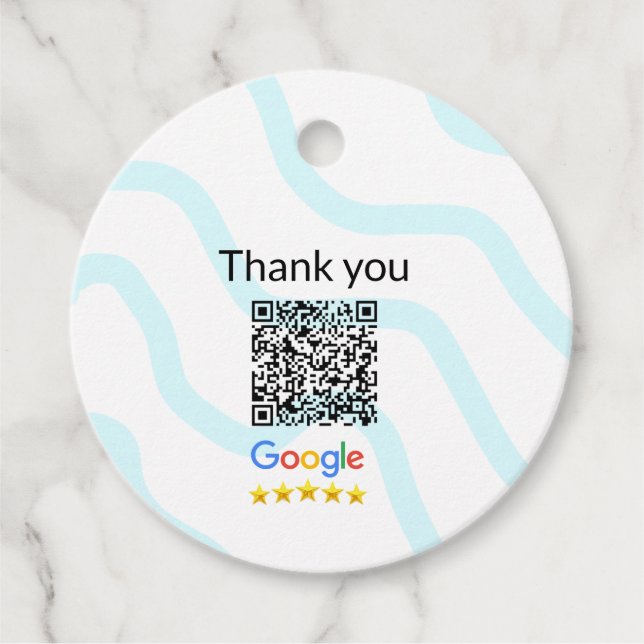 Étiquettes Cadeau Simple minimum q r code ajouter logo code d'analys (Devant)