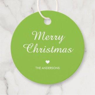 Étiquettes Cadeau Simple Texte personnalisé Minimal Joyeux Noël 