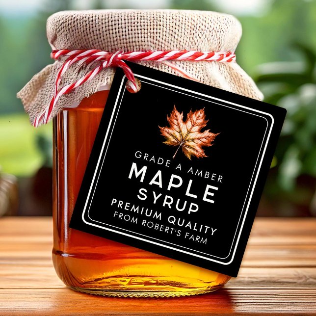 Étiquettes Cadeau Sirop d'érable (Créateur téléchargé)