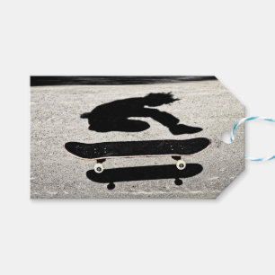 Étiquettes-cadeau skateboard en sandwich