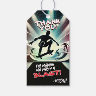 Étiquettes-cadeau Skateboard Party Thank You Tag