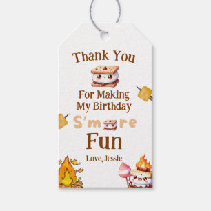 Étiquettes-cadeau Smores Anniversaire Merci Tags Favoriser Tags Smor