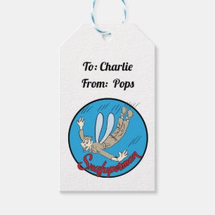 Étiquettes-cadeau Snafuperman P-38 Balises cadeaux Noseart