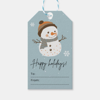 Étiquettes-cadeau Snowman