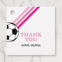 Soccer rose rayures Merci Anniversaire