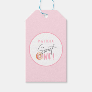 Étiquettes-cadeau Soirée au bonbon pour un premier anniversaire
