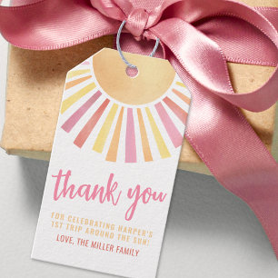 Étiquettes-cadeau Soleil Jaune