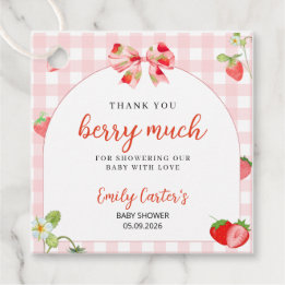 Étiquettes Cadeau Someone Berry Sweet Baby Shower Invitation