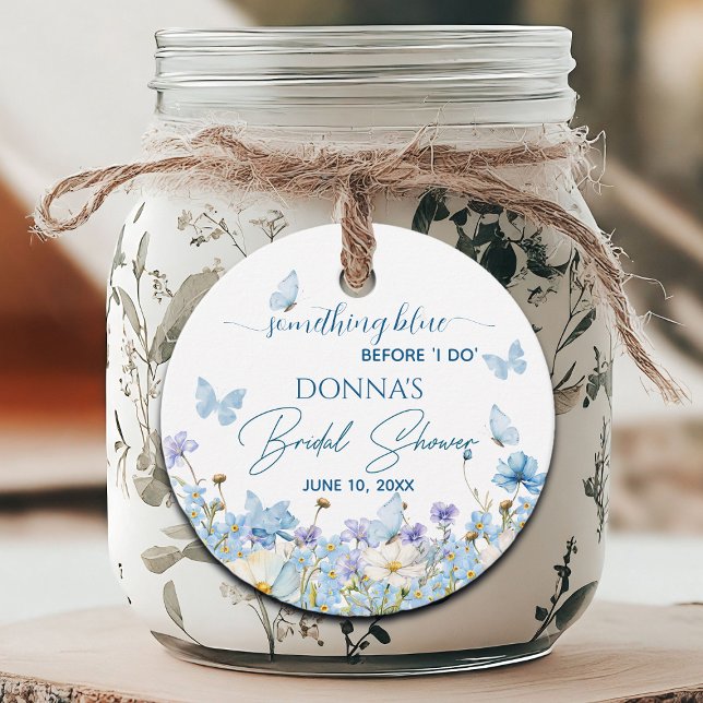 Étiquettes Cadeau Something Blue avant 'Je dis oui' Floral Shower de (Créateur téléchargé)