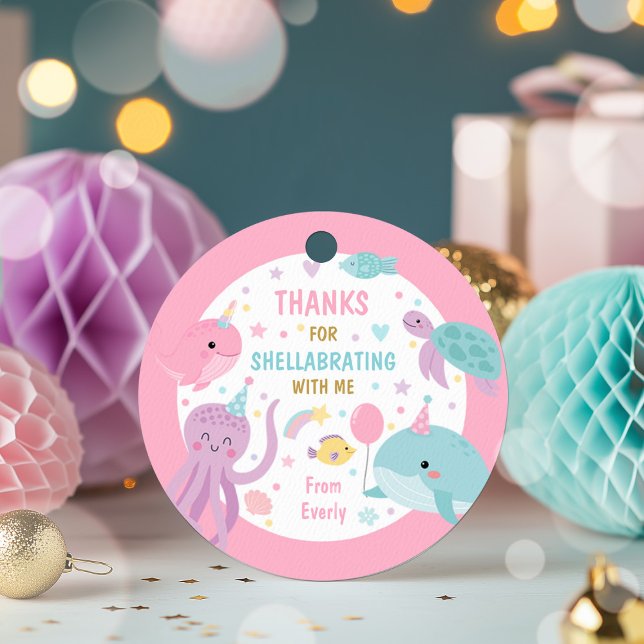 Étiquettes Cadeau Sous La Mer Anniversaire Fête Cadeaux Faveurs (Créateur téléchargé)