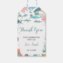 Sous le Baby shower Sea Cute Ocean Animaux RSVP