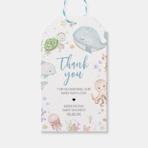 Étiquettes-cadeau Sous Les Mots-Clés Sea Baby shower Favor