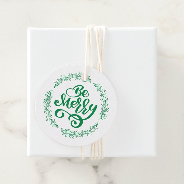 Étiquettes Cadeau Soyez Joyeux | Ajouter Votre Nom (En situation)