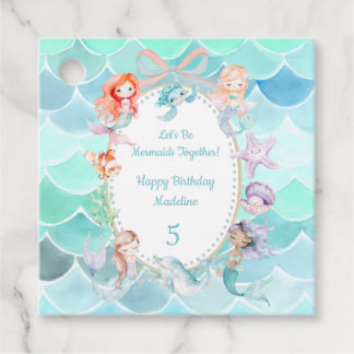 Étiquettes Cadeau Soyons sirènes ensemble Fête de la sirène Annivers