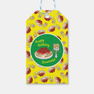 Étiquettes-cadeau Spaghetti Anniversaire de enfant Party Meatballs