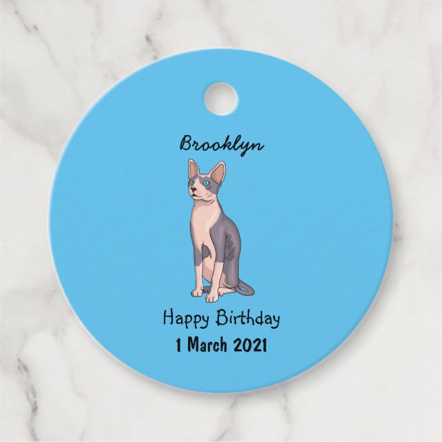 Étiquettes Cadeau Sphynx cat (Devant)