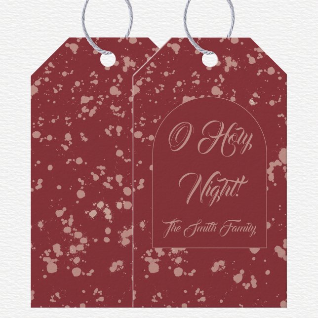 Étiquettes-cadeau Splatter Christmas  (Créateur téléchargé)