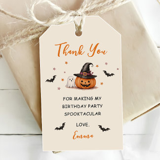 Étiquettes-cadeau Spooky One Halloween 1st Birthday Girls Ghost