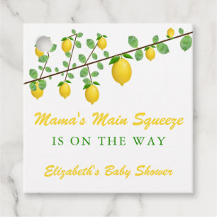 Étiquettes Cadeau Squeeze Lemon principal Baby shower neutre pour le