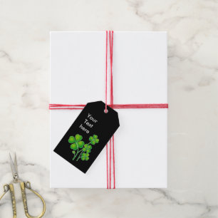Étiquettes-cadeau St. Patrick's Day Clover + vos idées