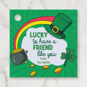 Étiquettes Cadeau St Patrick's Day - Heureux d'avoir un ami comme vo