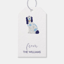 Stafforshire Spaniel Custom Cadeaux Tags