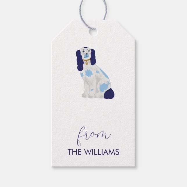 Étiquettes-cadeau Stafforshire Spaniel Custom Cadeaux Tags (Devant)