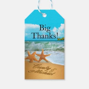 Étiquettes-cadeau Starfish Couple DEMANDEZ QUE VOS NOMS SOIENT MIS D