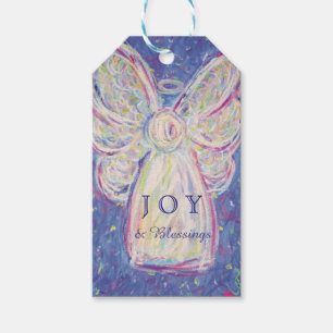 Étiquettes-cadeau Starry Night Angel Holiday Joie personnalisée Tag