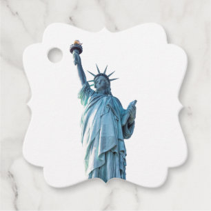 Étiquettes Cadeau Statue de la liberté