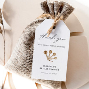 Étiquettes-cadeau Stock La Cuisine Boho Aquarelle Merci