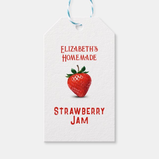 Étiquettes-cadeau Strawberry Jam (Devant)