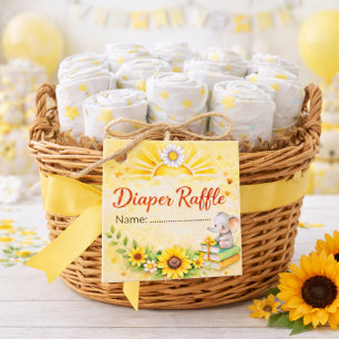 Étiquettes Cadeau Style d'activité Bébé Soleil Doré