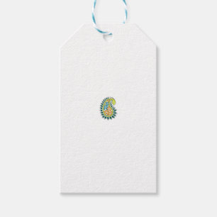 Étiquettes-cadeau Style Décoratif, Vert Bleu Foncé, Bataille