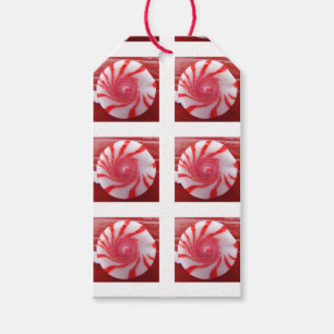 Étiquettes-cadeau Sucrerie de fête de remous de menthe poivrée de