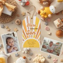 Sunshine Baby Shower Boho Retro Yellow Sunshine