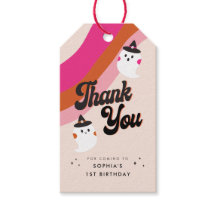 Super Retro Cute Ghost Merci Anniversaire Favorise