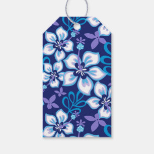 Étiquettes-cadeau Surf JUNGLE (COMBO BLEU)