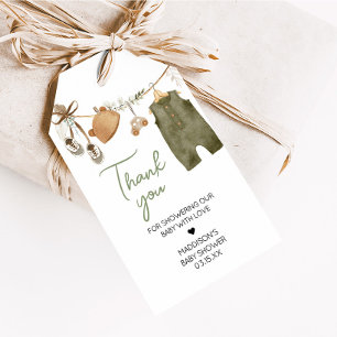 Étiquettes-cadeau Sweet Baby Boy Boho Vêtements Baby shower Favorise