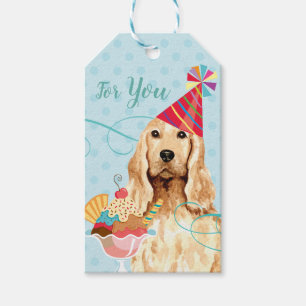 Étiquettes-cadeau Sweet Birthday English Cocker Spaniel Tags cadeaux