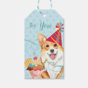 Étiquettes-cadeau Sweet Birthday Pembroke Welsh Corgi Tags cadeaux
