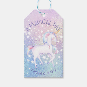 Étiquettes-cadeau Sweet Rainbow Unicorn Glittery Favonalized Favoris