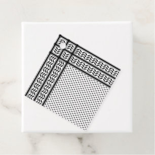 Étiquettes Cadeau Symbole Keffiyeh de la Palestine Motif de résistan