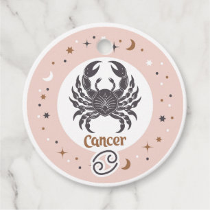 Étiquettes Cadeau Symbole zodiaque personnalisé Cancer