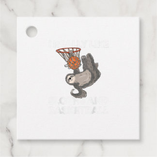 Étiquettes Cadeau T-shirt drôle de paresseux de basketball, cadeau d