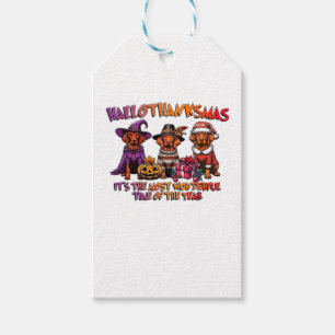 Étiquettes-cadeau T- Vizsla Halloween Thanksgiving Christmas Classic