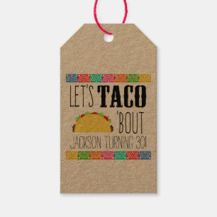 Étiquettes-cadeau Taco 'Bout fête d'anniversaire