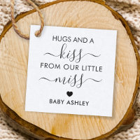 Tag baby shower et baiser, Bébée, Kraft